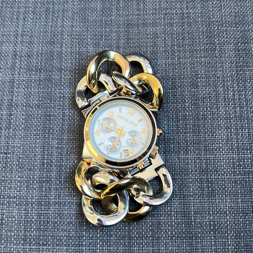 Michael Kors Bracelet Chain Watch - Gold & Silver